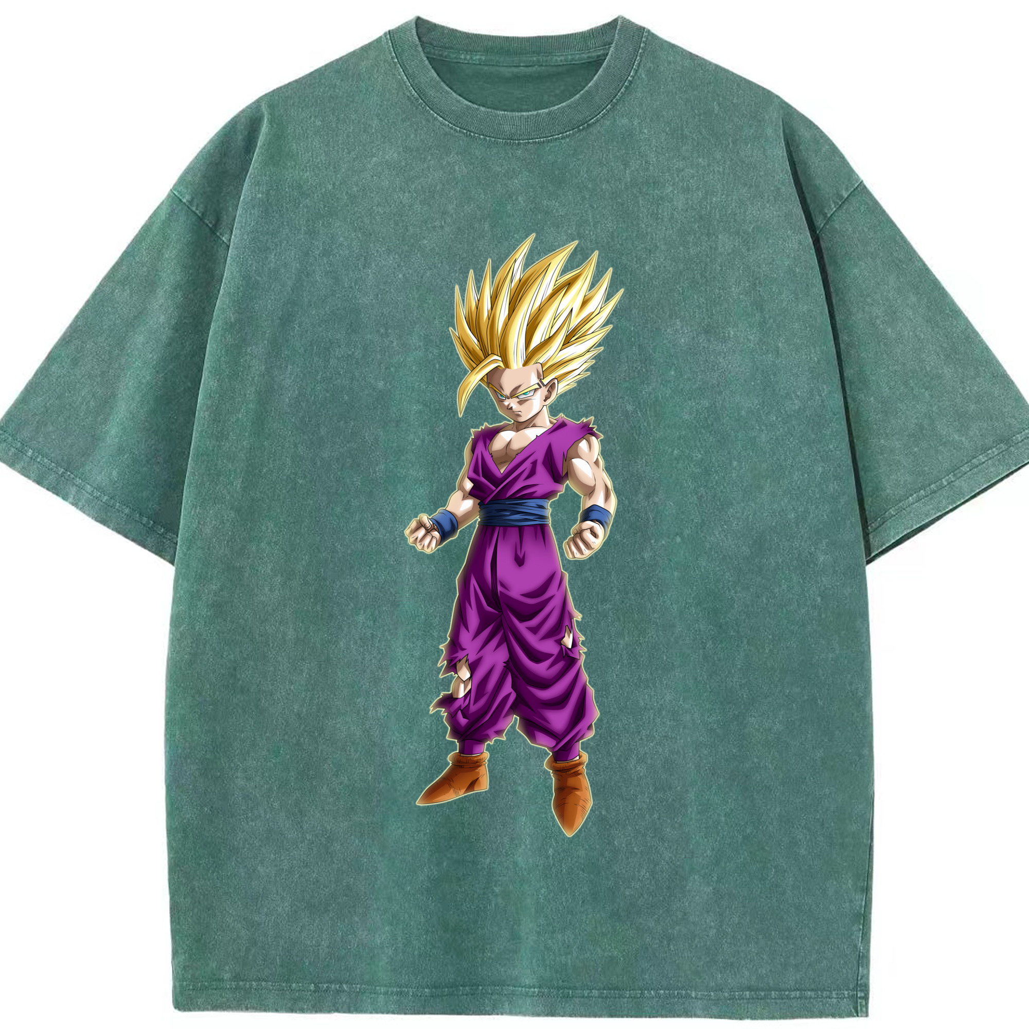 （画像用） ドラゴンボール 孫 悟飯（そんごはん）DRAGON BALL Son Gohan 綿100% ヴィンテージ風 半袖Tシャツ（フロントプリント）
